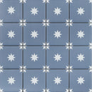 Orion Blue mosaic showing the white star pattern on a blue background
