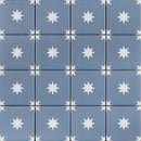 Orion Blue mosaic showing the white star pattern on a blue background