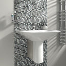 Petrol Marble Mix - Peel and Stick Mosaic Tile
