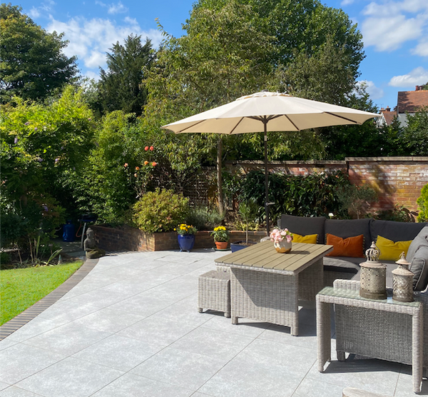 Outdoor porcelain versus paving slabs