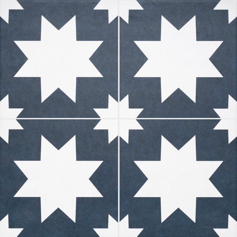 Rigel Navy Pre-Scored Wall & Floor Tile - Pack Of 7