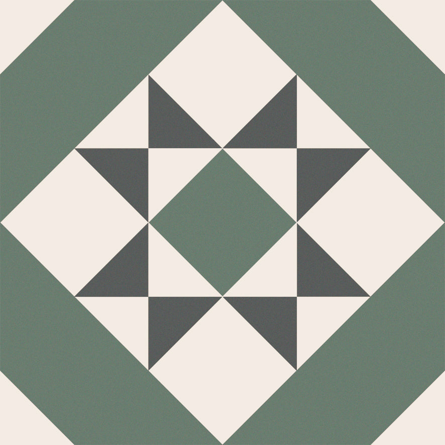 Green Tile Diamond Pattern Diamond Green Mix Wall & Floor Tile- House of Mosaics