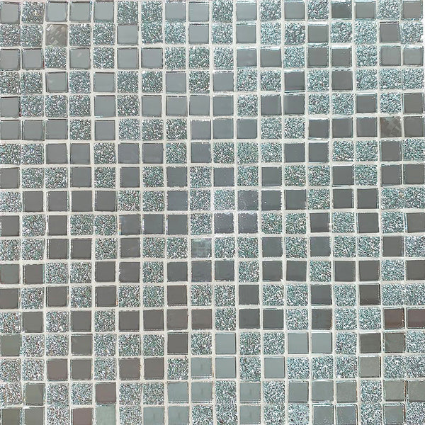 Glimmer Self-Adhesive mosaic tile product image showing the glittery Disco mosaic