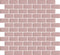 Mini Subway blush self-adhesive tiles product image showing the brick formation of the mosaic