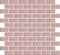 Mini Subway blush self-adhesive tiles product image showing the brick formation of the mosaic