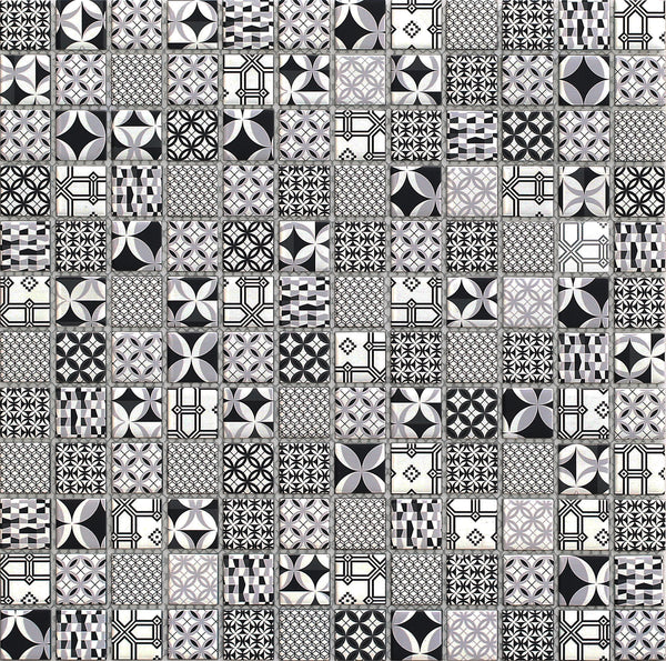 Casablanca Mono Mosaic product image showing the monochromatic colour scheme