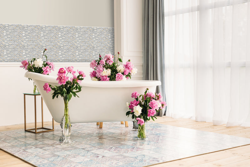 Rose Gold Elysee Mosaic Tile