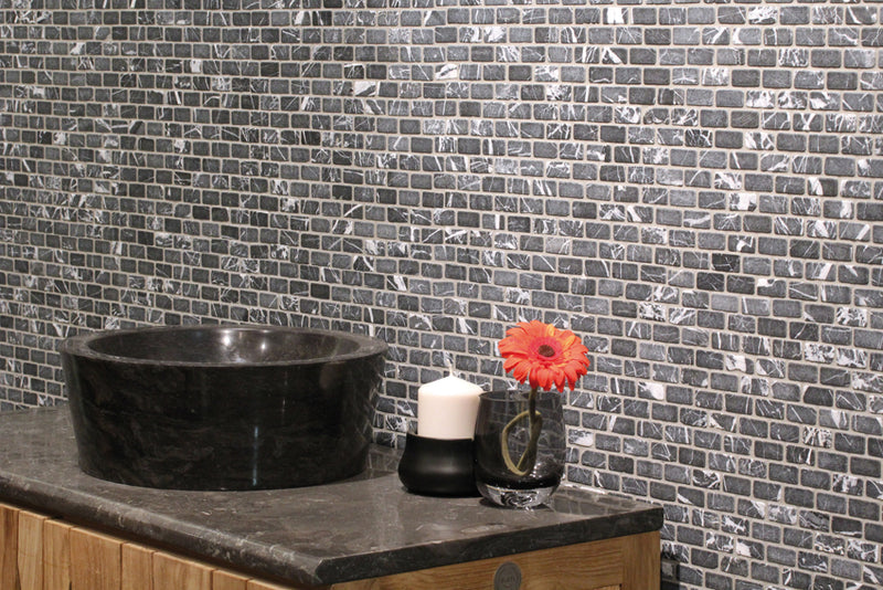 Grey Brick mosaic lifestyle image