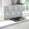 Elysee Ice lifetstyle image showing the mosaic being used as a splashback in a kitchen