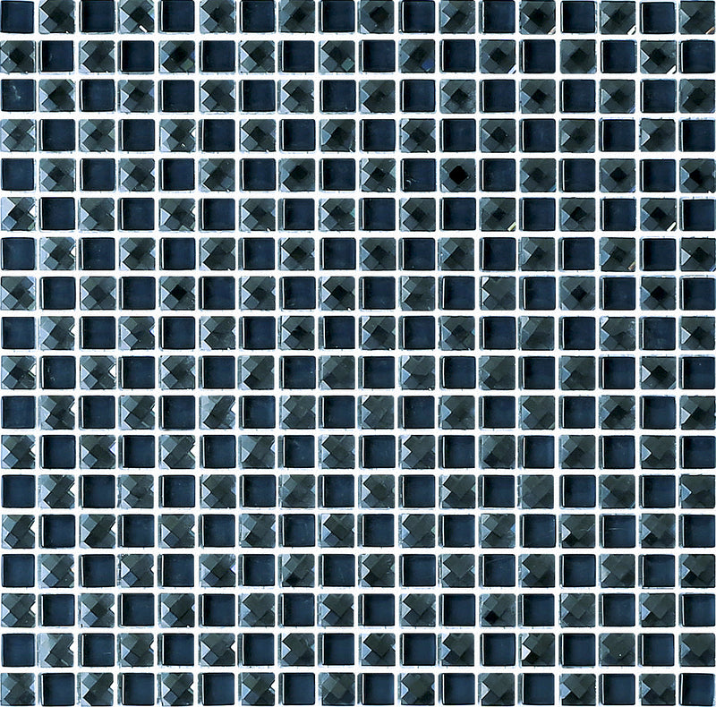 House of Mosaics Jewel Midnight Blue mosaic product image showing the blue colour and reflected jeweled pieces