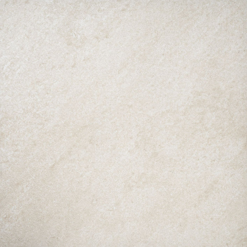 Product image of Outdoor Porcelain 600mm x 600mm x 20mm tile, in Grove, showing the cream, stone effect tile