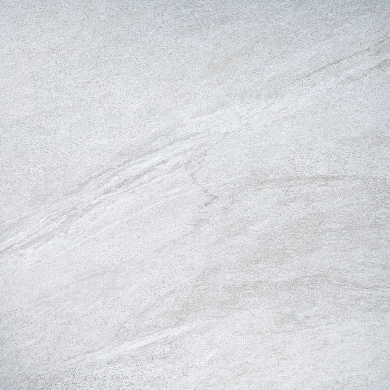 Product image of Outdoor Porcelain 600mm x 600mm x 20mm tile, in Nordic, which is a light grey, stone effect tile