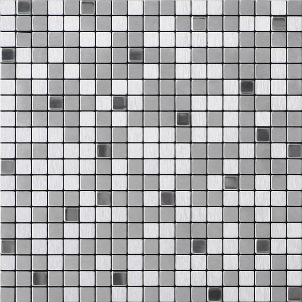 Riyadh Silver - Peel and Stick Mosaic Tile
