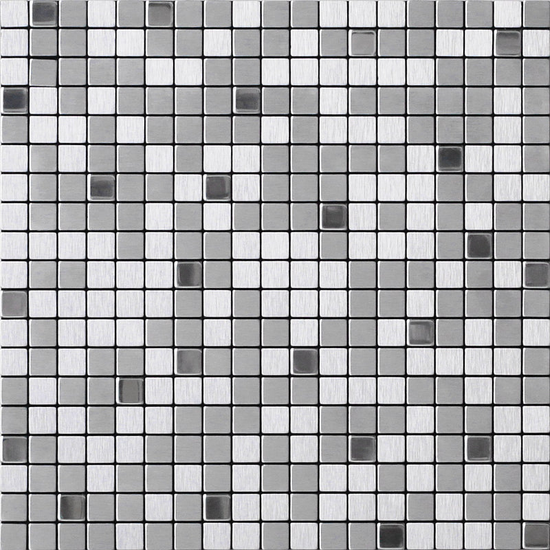 Riyadh Silver - Peel and Stick Mosaic Tile