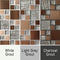 Grout image for Copper Luxe showing the mosaic with white grout, grey grout and dark grey grout