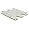Vintage Fleur De Lys mosaic tile product shot showing the mosaic sheet side on 